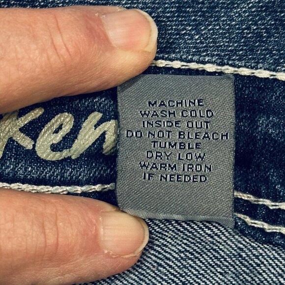 ND WEEKEND Jeans Women's Sz 6 Dark Blue Skinny‎ Embroidered Studs Stones Pockets - Picture 13 of 16